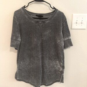 Grey/blue “acid wash” top